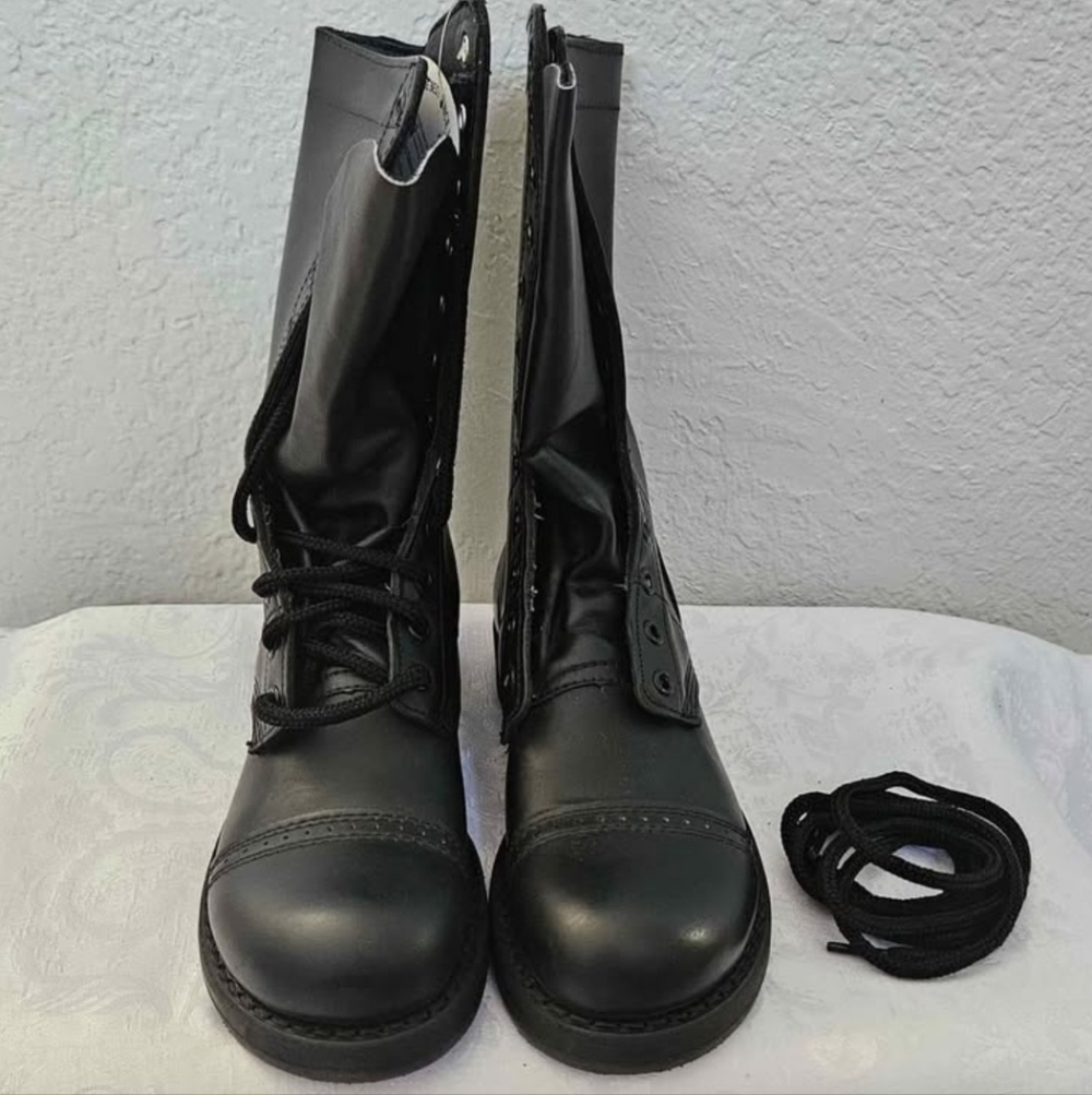 Black Lace-Up Women's Tactical Boots